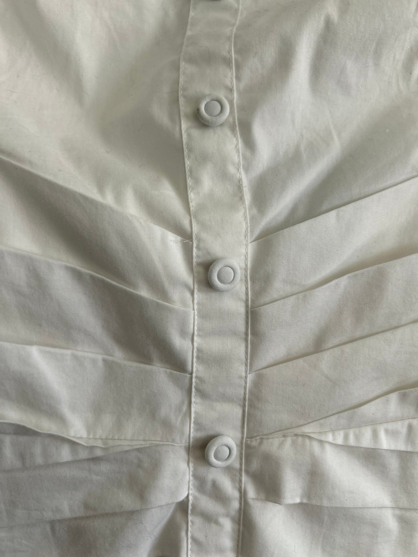 Vintage Sleeveless White Cotton Tube Top