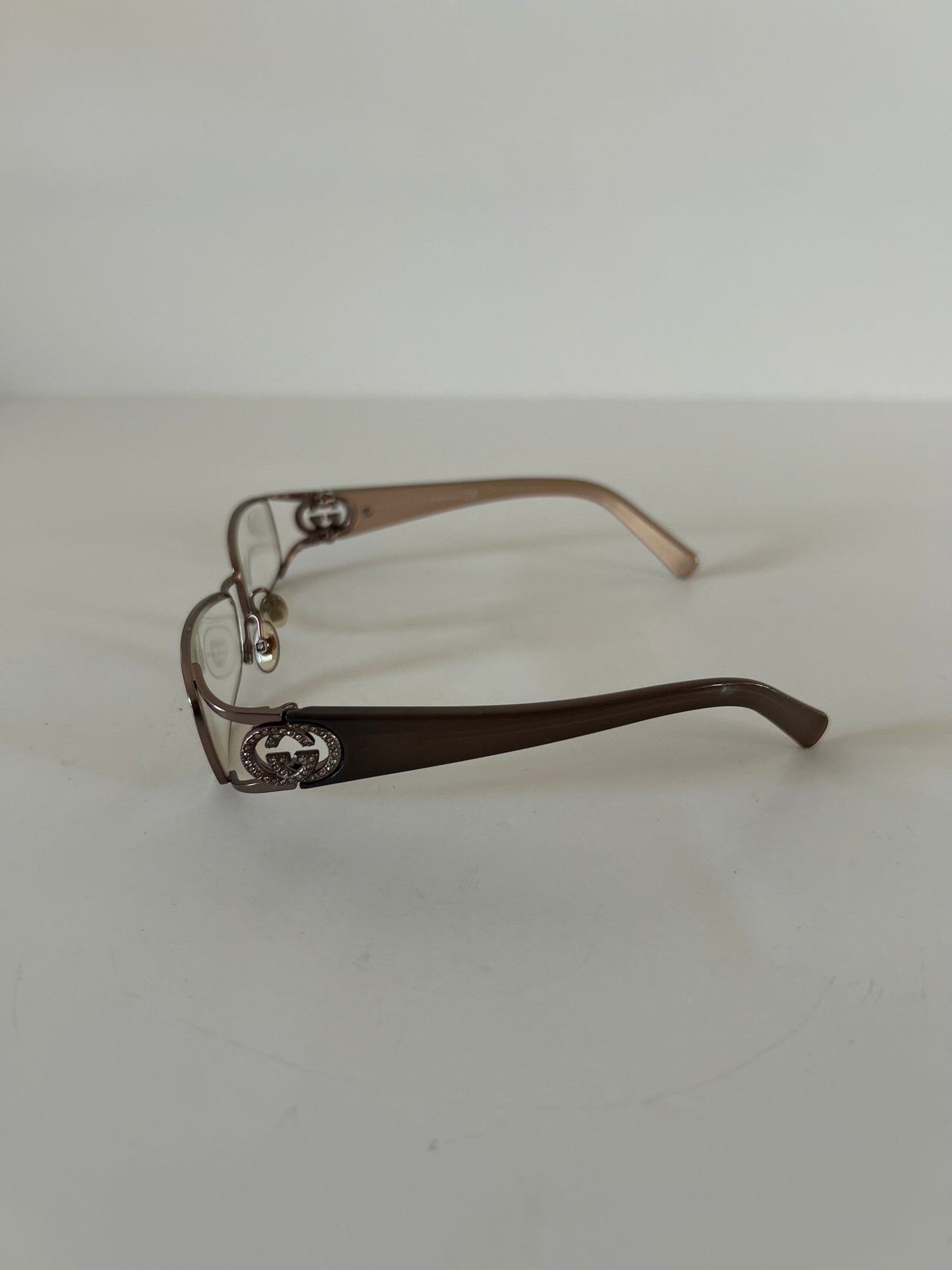 Gucci GG Monogram Embellished Eyeglasses