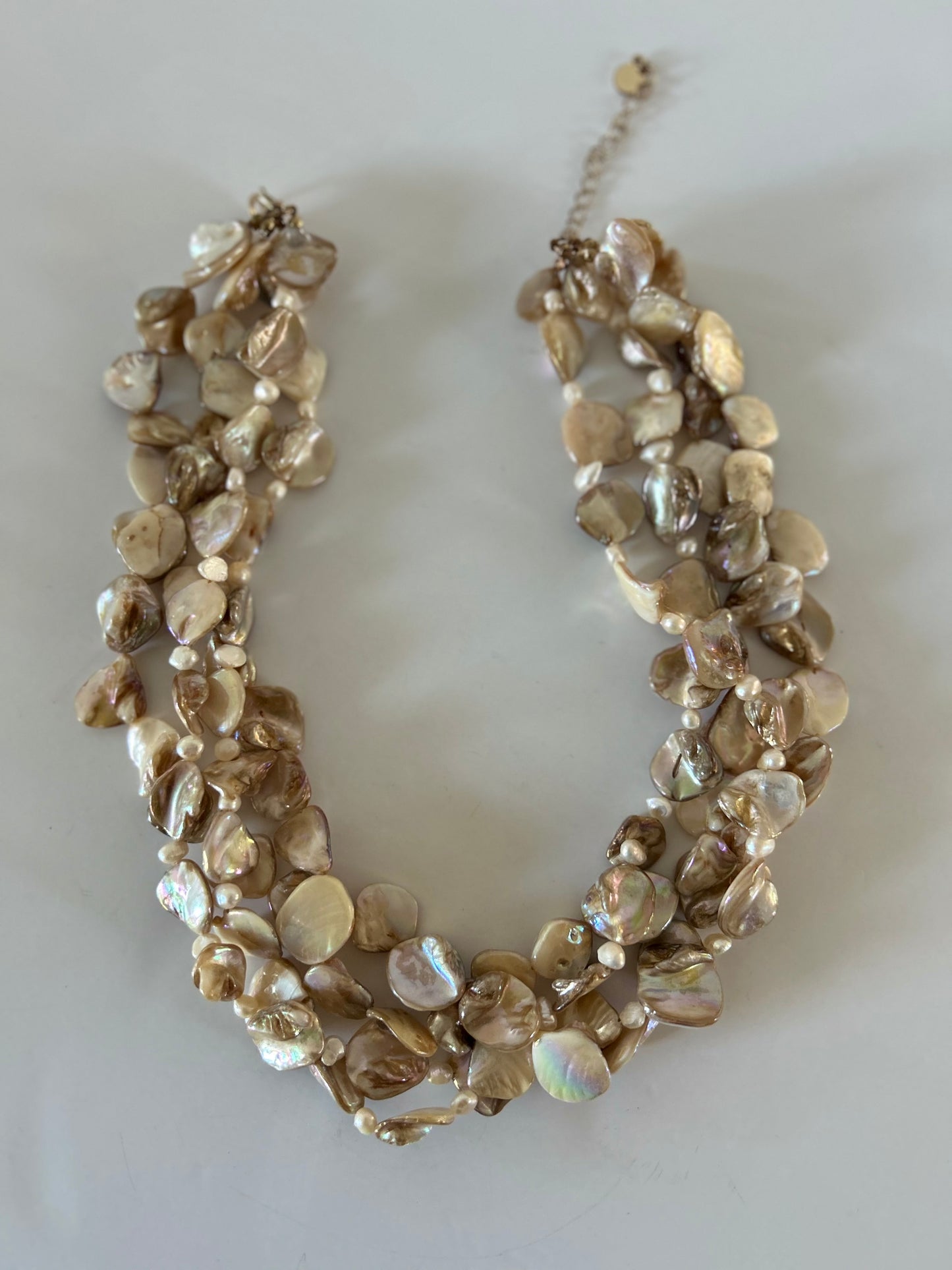 Vintage Multistrand Beaded Pearl Necklace