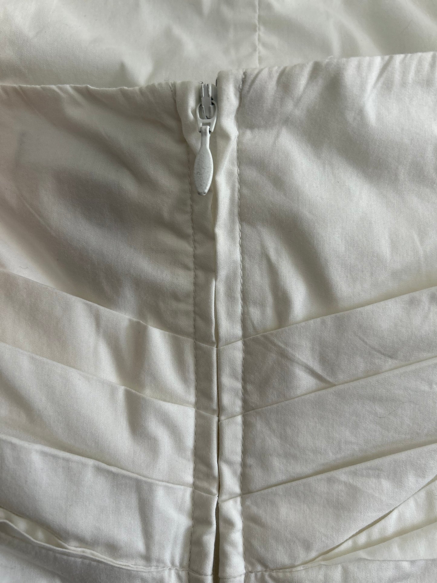 Vintage Sleeveless White Cotton Tube Top