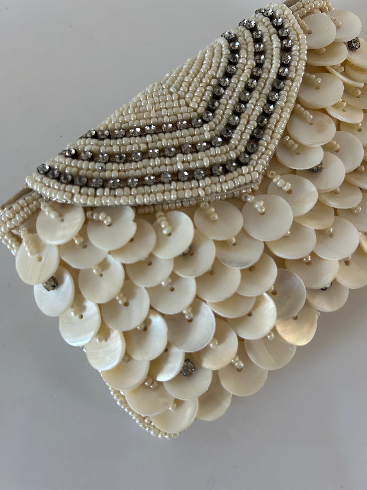 Vintage Mini Shell Clutch Charm