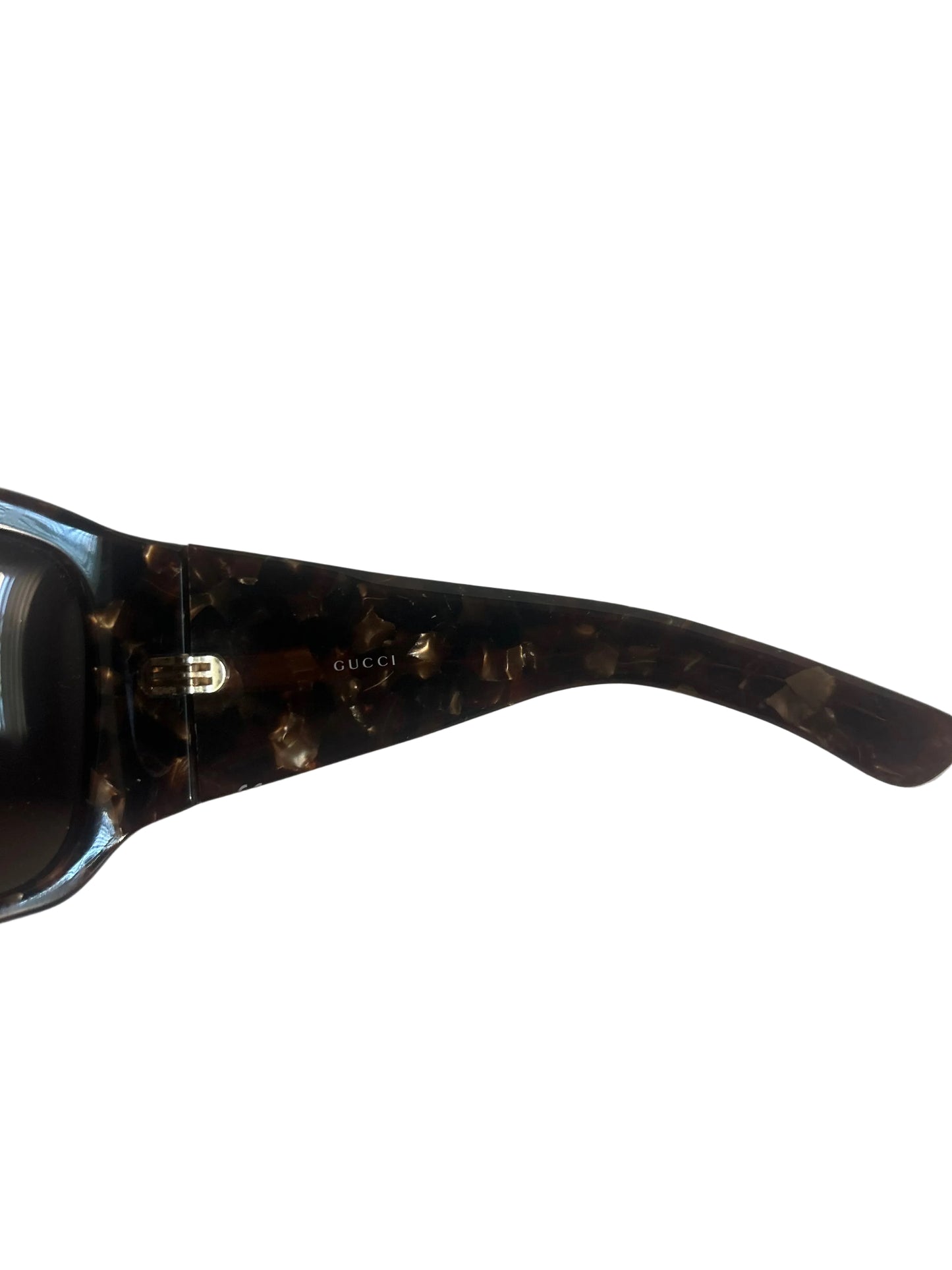 Designer Vintage Gucci Tortoiseshell Oversized Sunglasses GG 2902/S Y2K Designer Eyewear