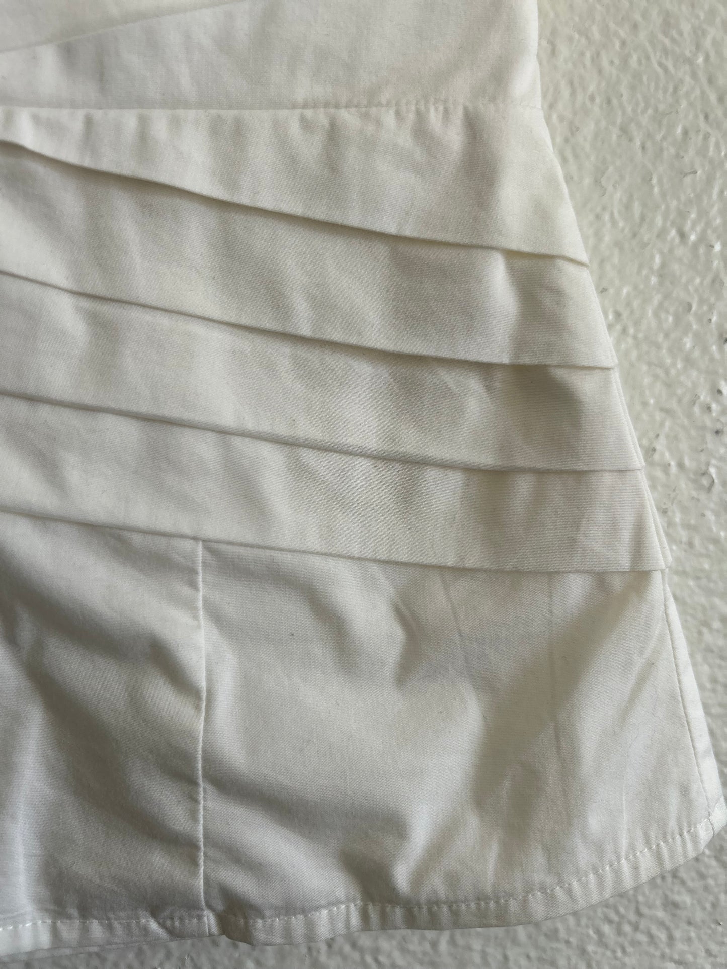 Vintage Sleeveless White Cotton Tube Top