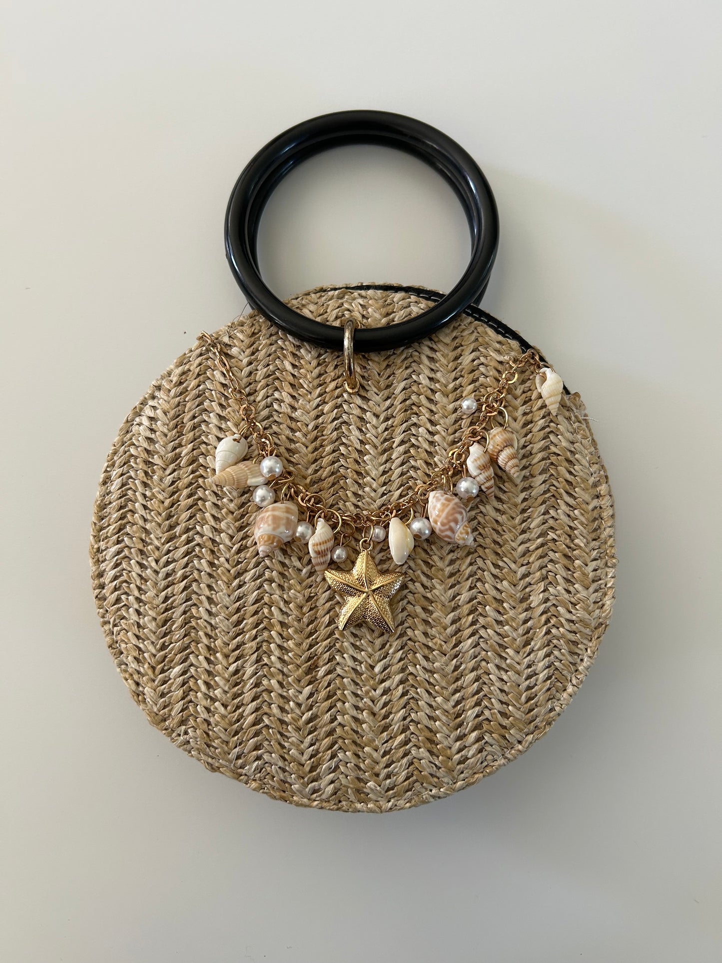 Pre-Loved Upcycled Raffia Summer Bag