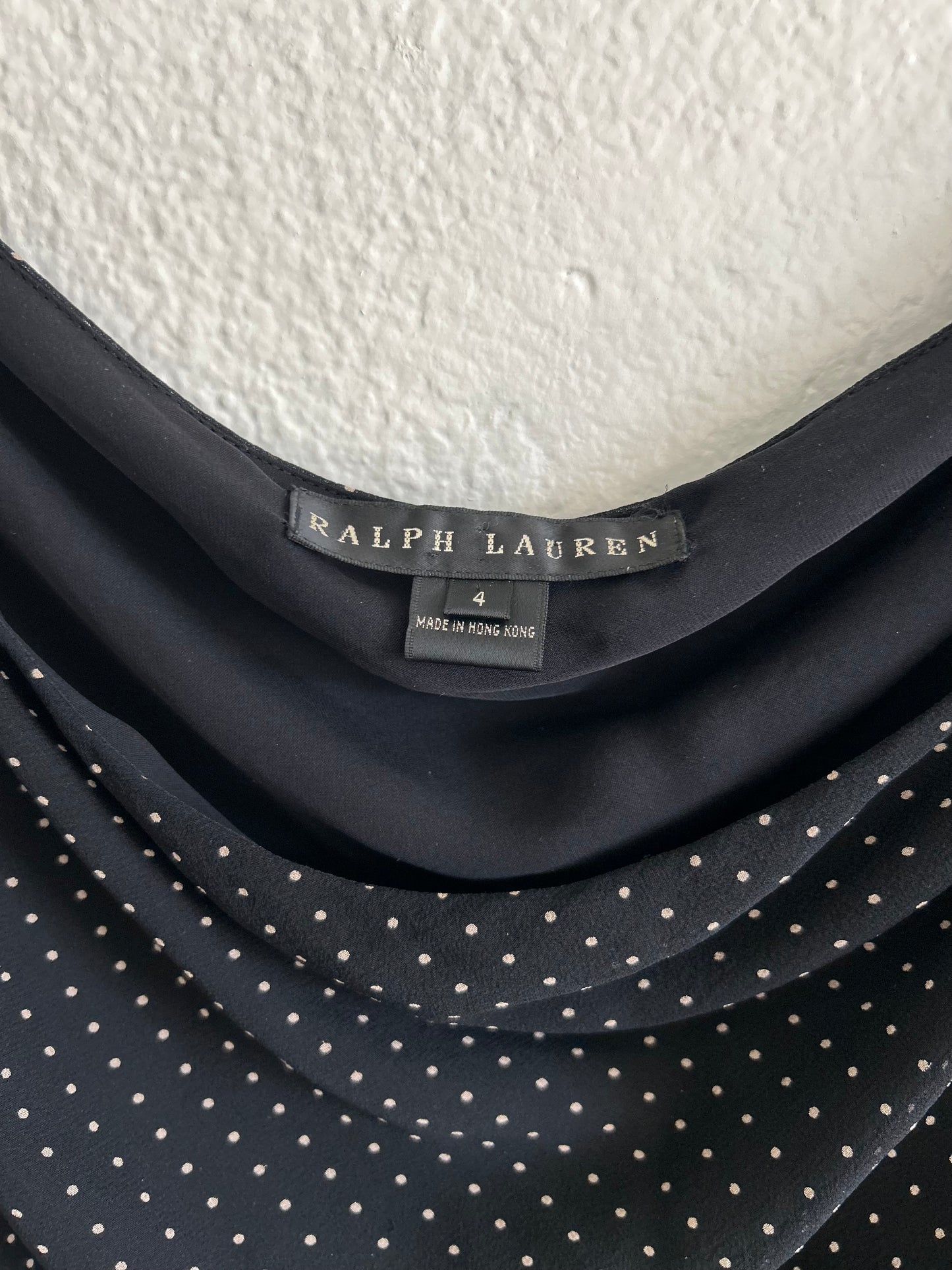 Designer Vintage Ralph Lauren Polka Dot Top