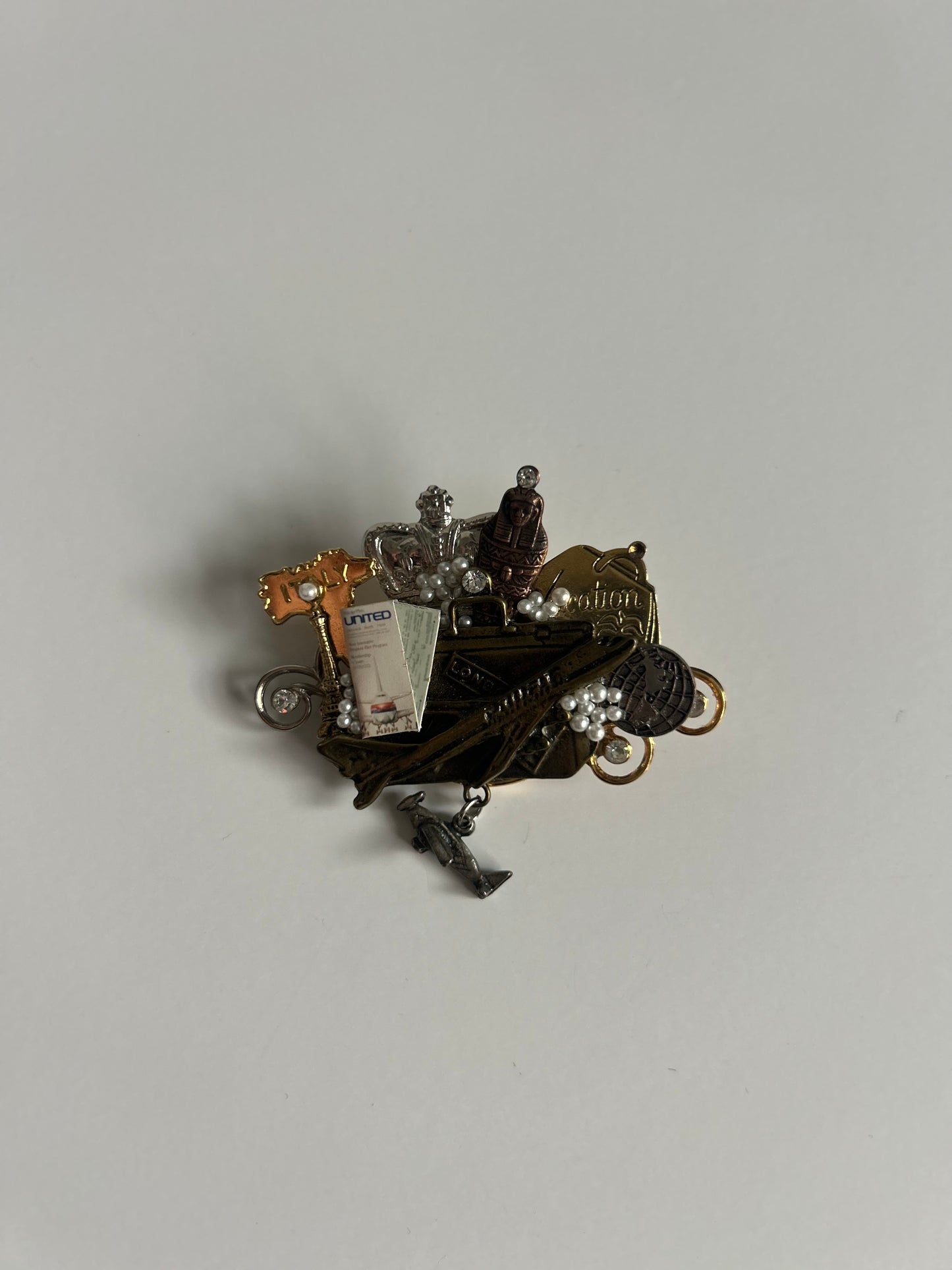 Vintage Travel Souvenir Brooch