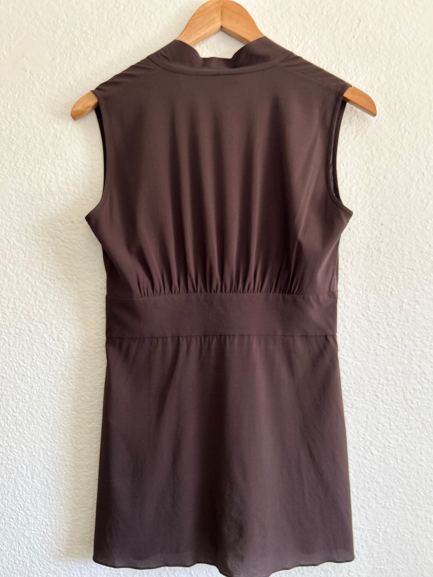 Designer Vintage Dolce & Gabbana Tie Front Silk Top