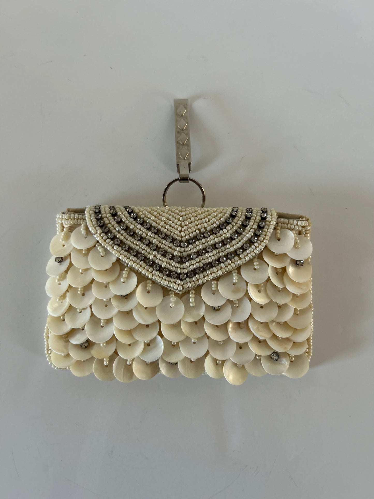 Vintage Mini Shell Clutch Charm
