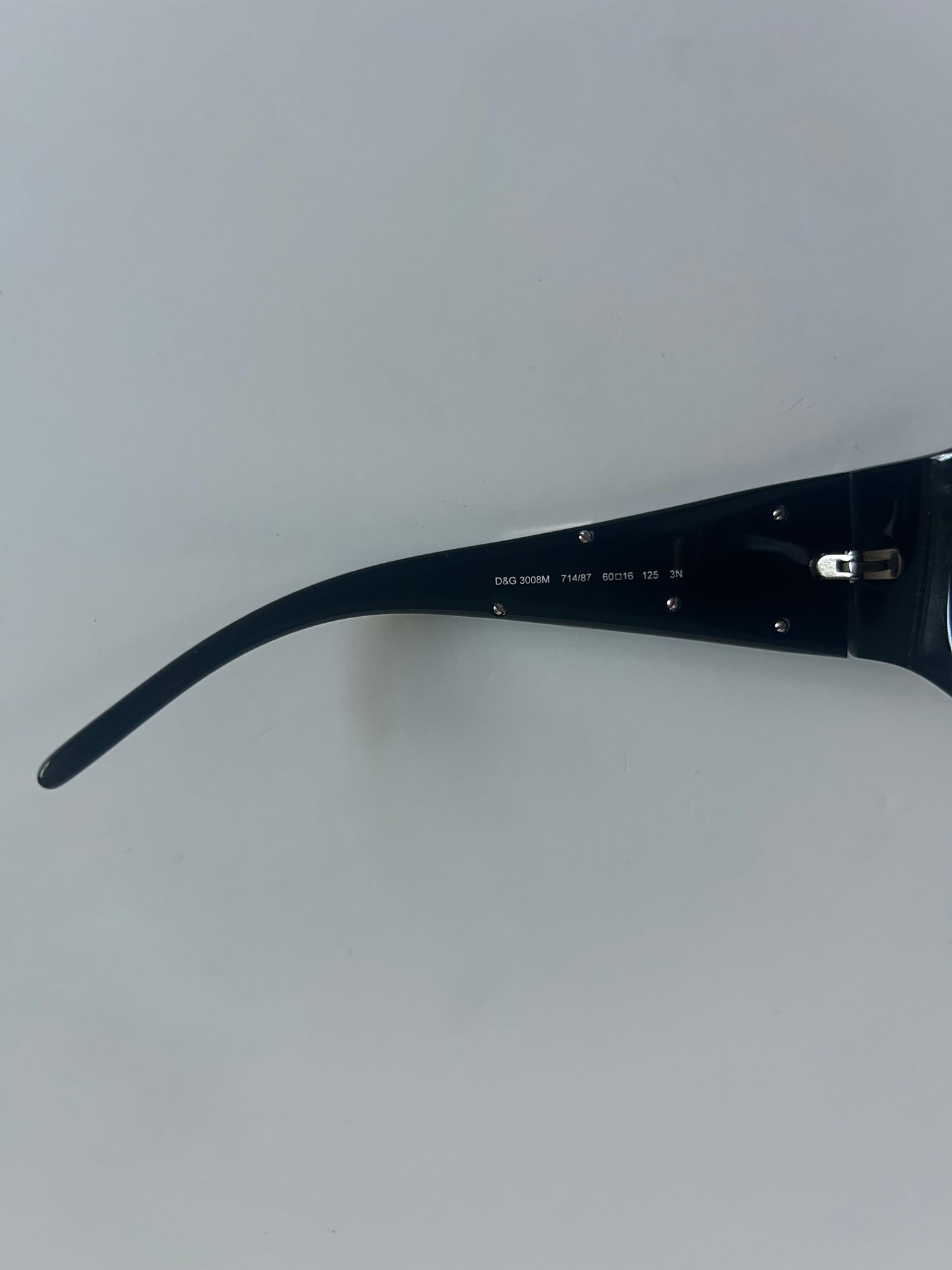 Designer Vintage Dolce & Gabbana D&G Logo Shield Sunglasses
