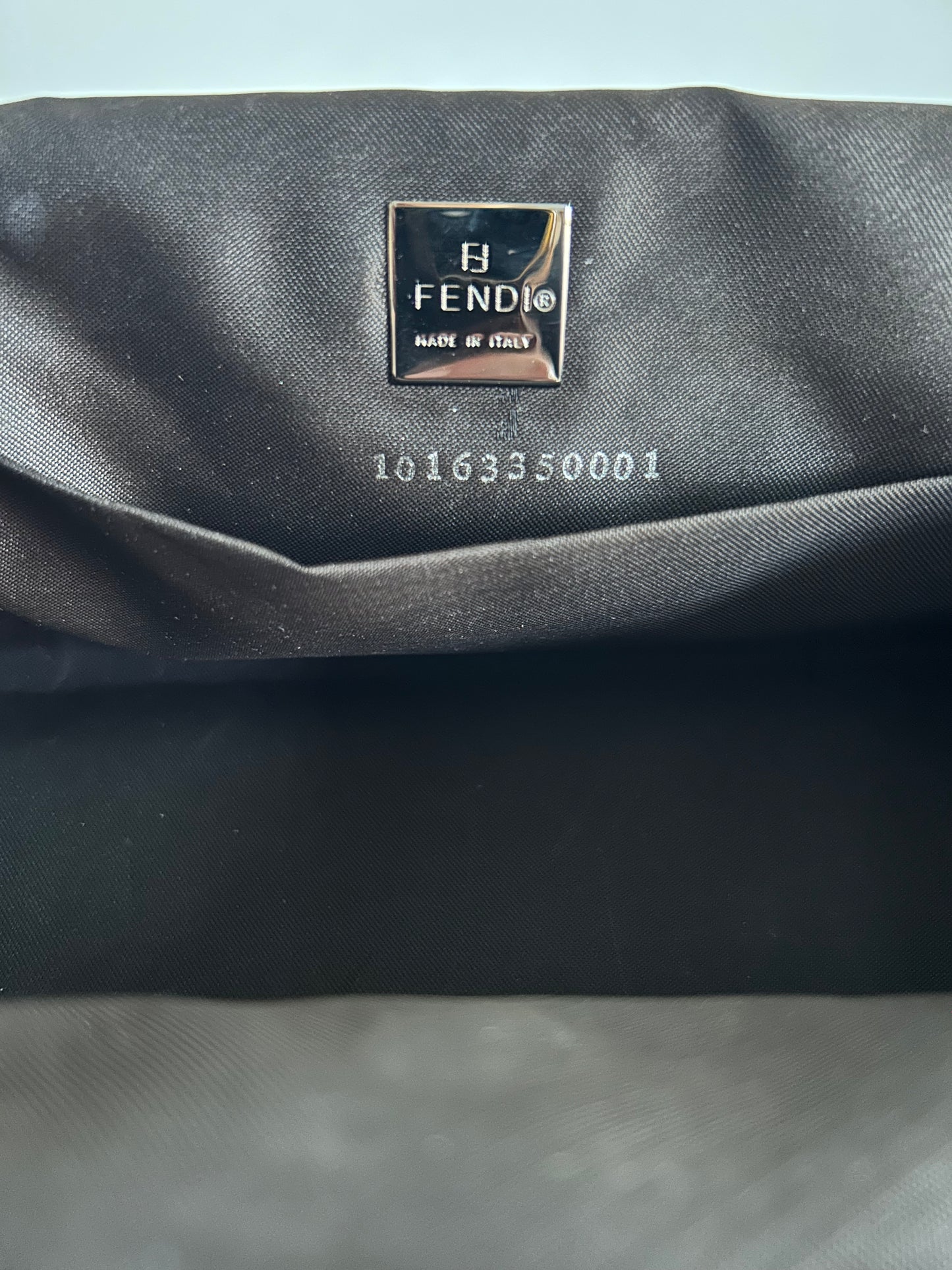 Designer Vintage Fendi Bento Box Zucca Canvas Bag