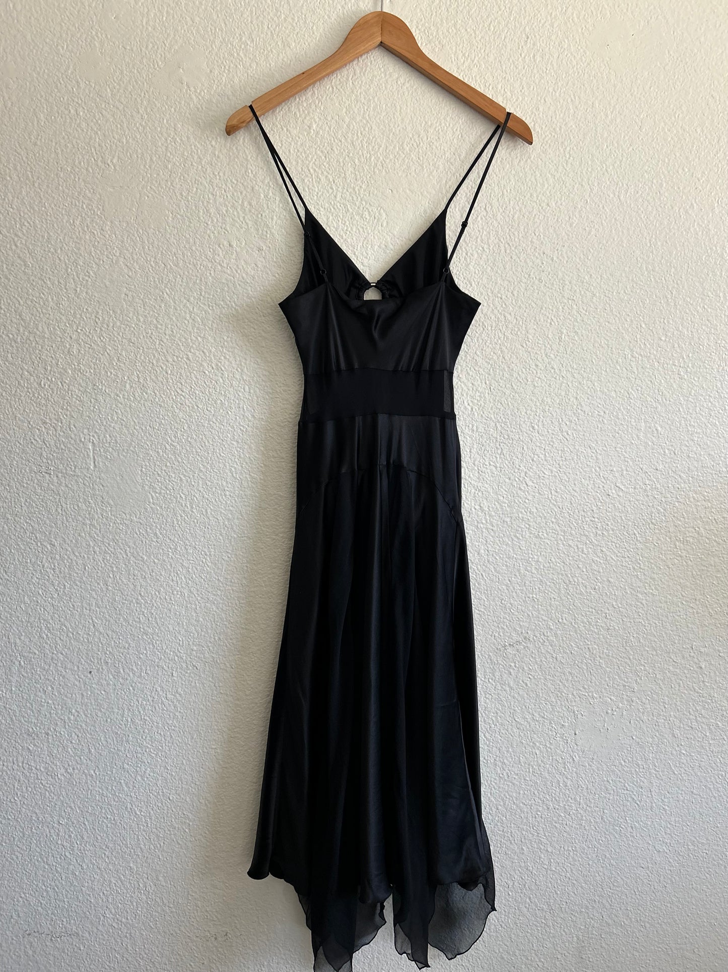 Vintage Silk Bebe Black Dress