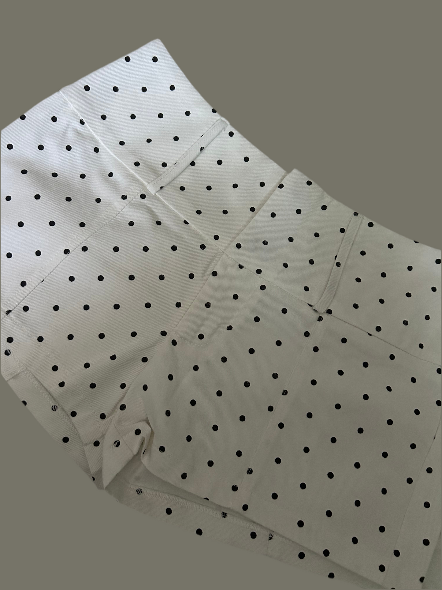 Super Chic Polka Dot Print Cotton Shorts