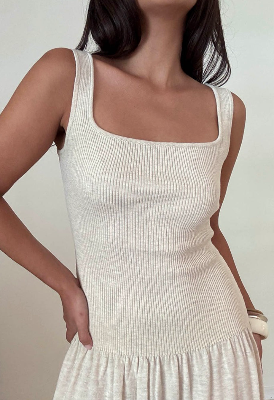 Effortless Drop Waist Knit Dress