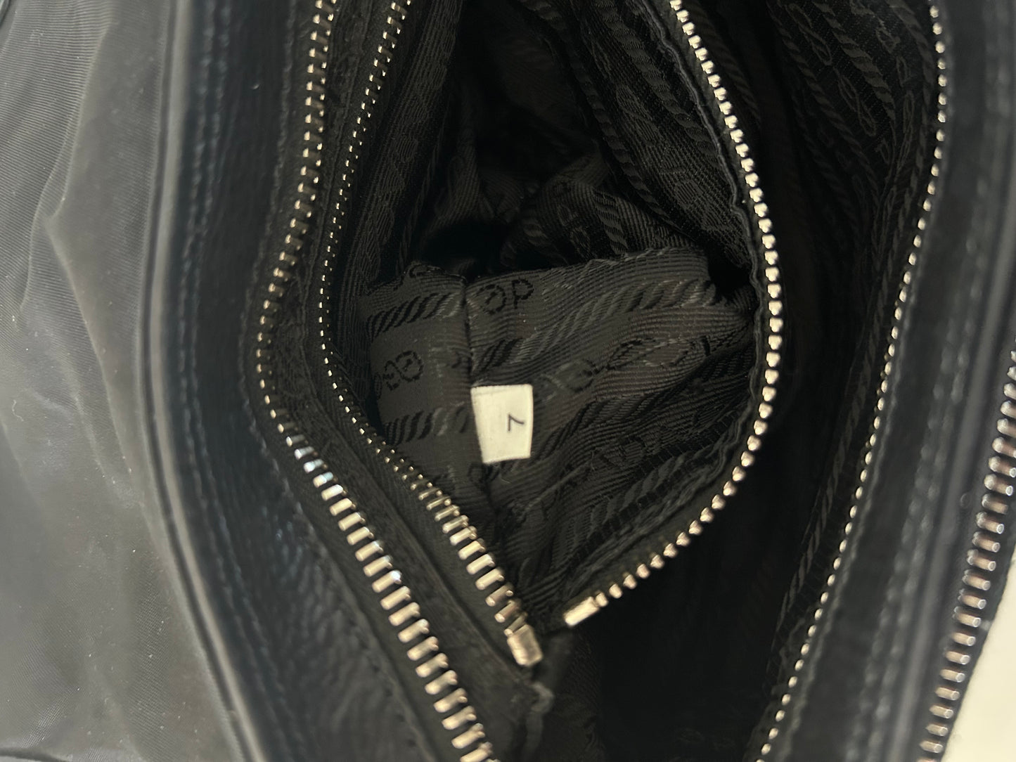 Designer Vintage Early 2000s Prada Nylon Buckle Bag