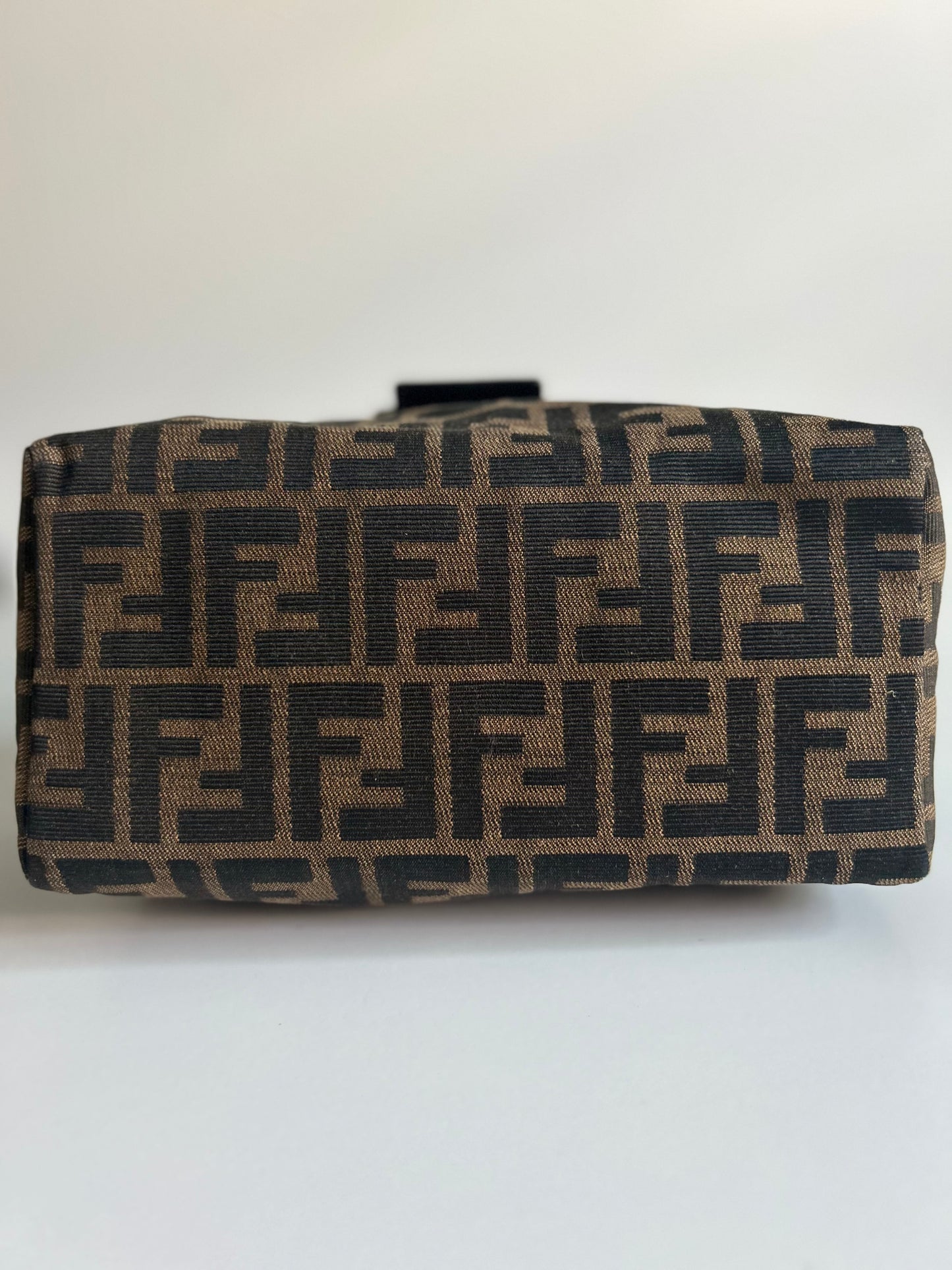 Designer Vintage Fendi Bento Box Zucca Canvas Bag