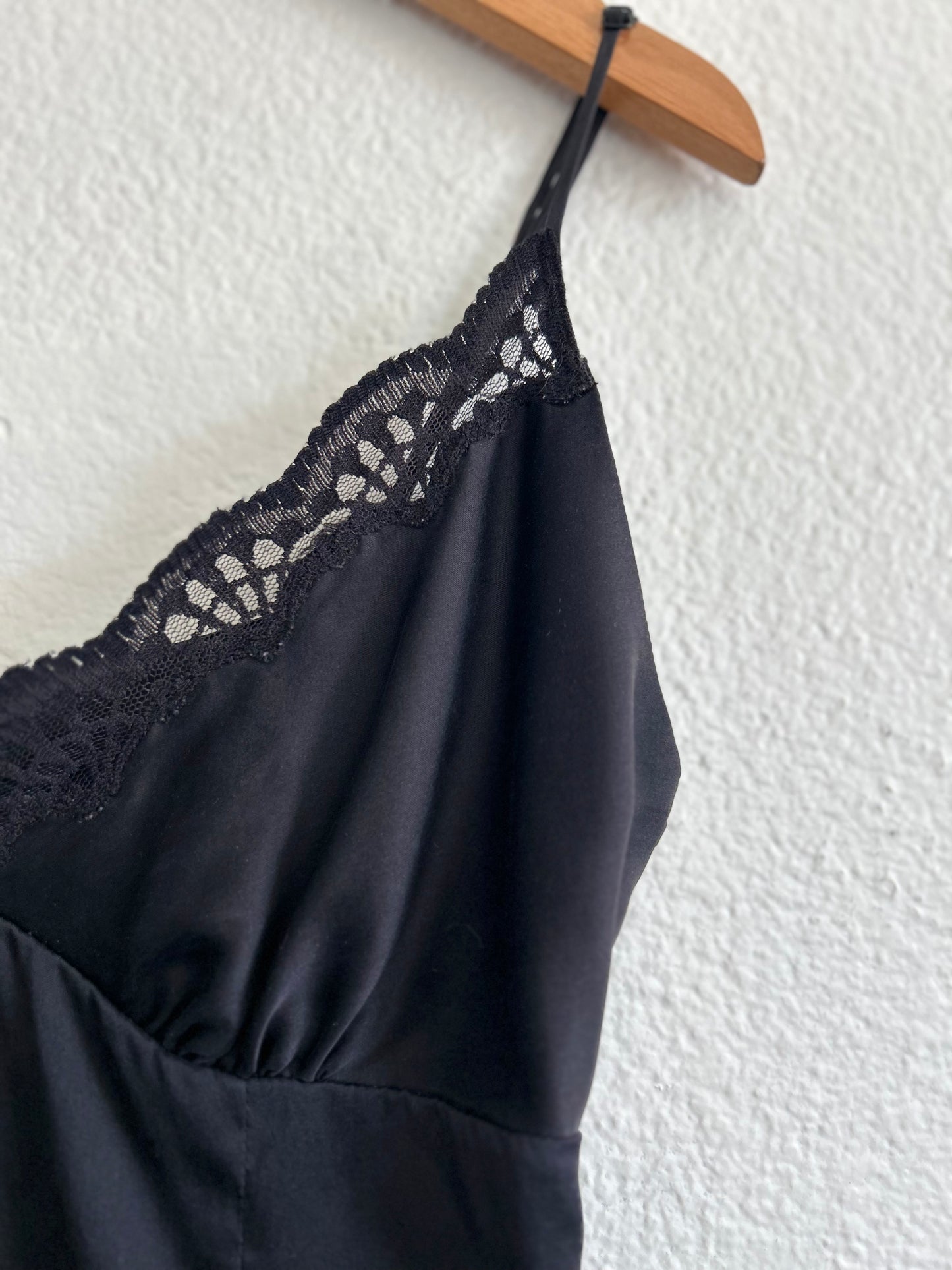 Vintage Bebe Lace Trim Tank Top