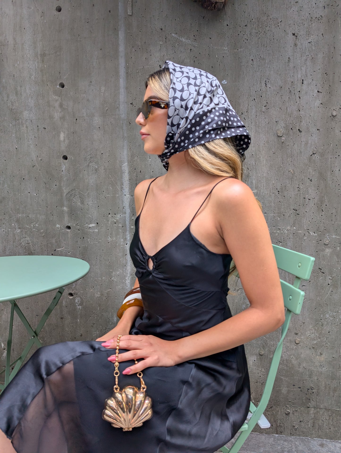 Vintage Silk Bebe Black Dress