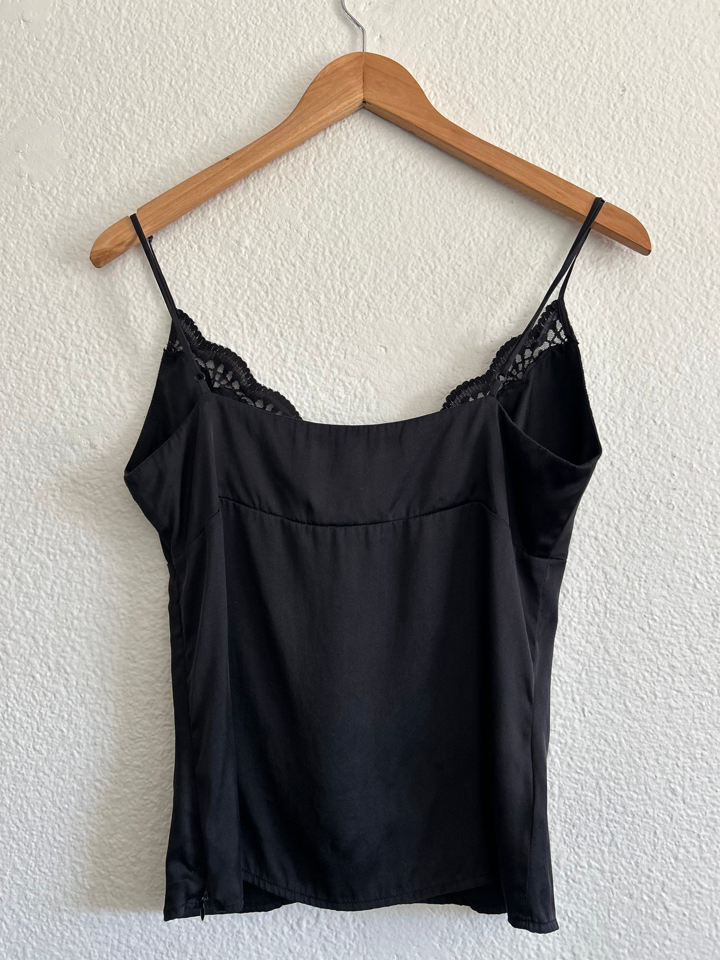 Vintage Bebe Lace Trim Tank Top