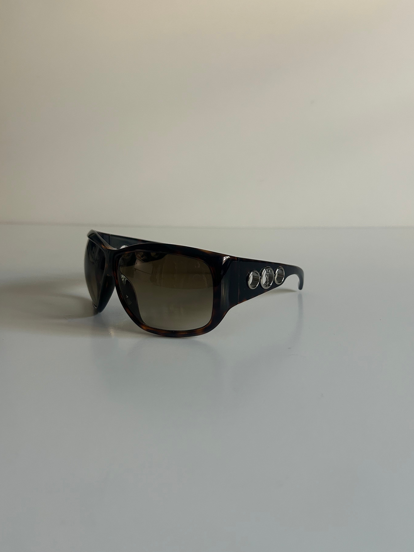 Designer Vintage Yves Saint Laurent Tom Ford Era Shield Sunglasses | YSL 6112/S Made in Italy