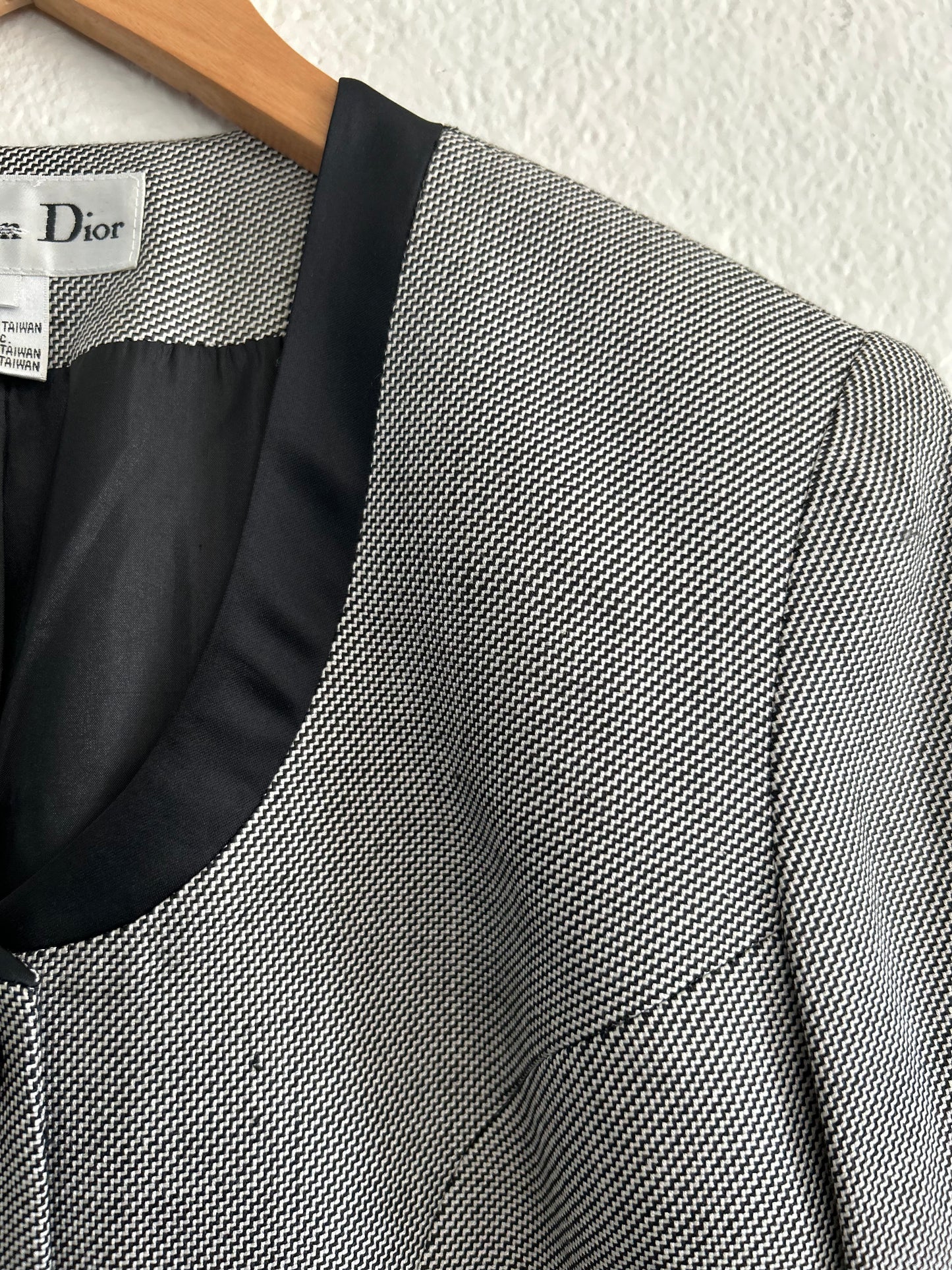 Designer Vintage Christian Dior Silk Blazer