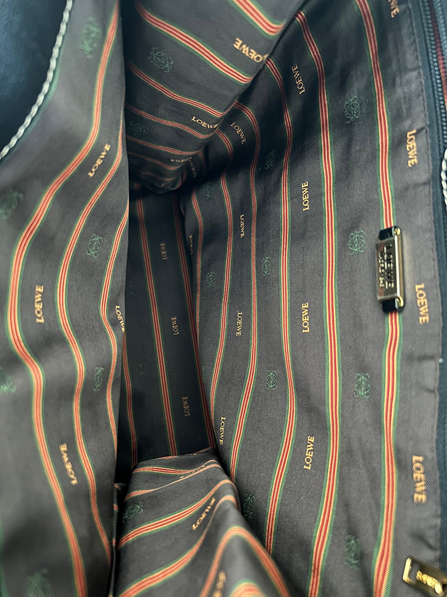 Designer Vintage Leowe Leather and Suede Tote