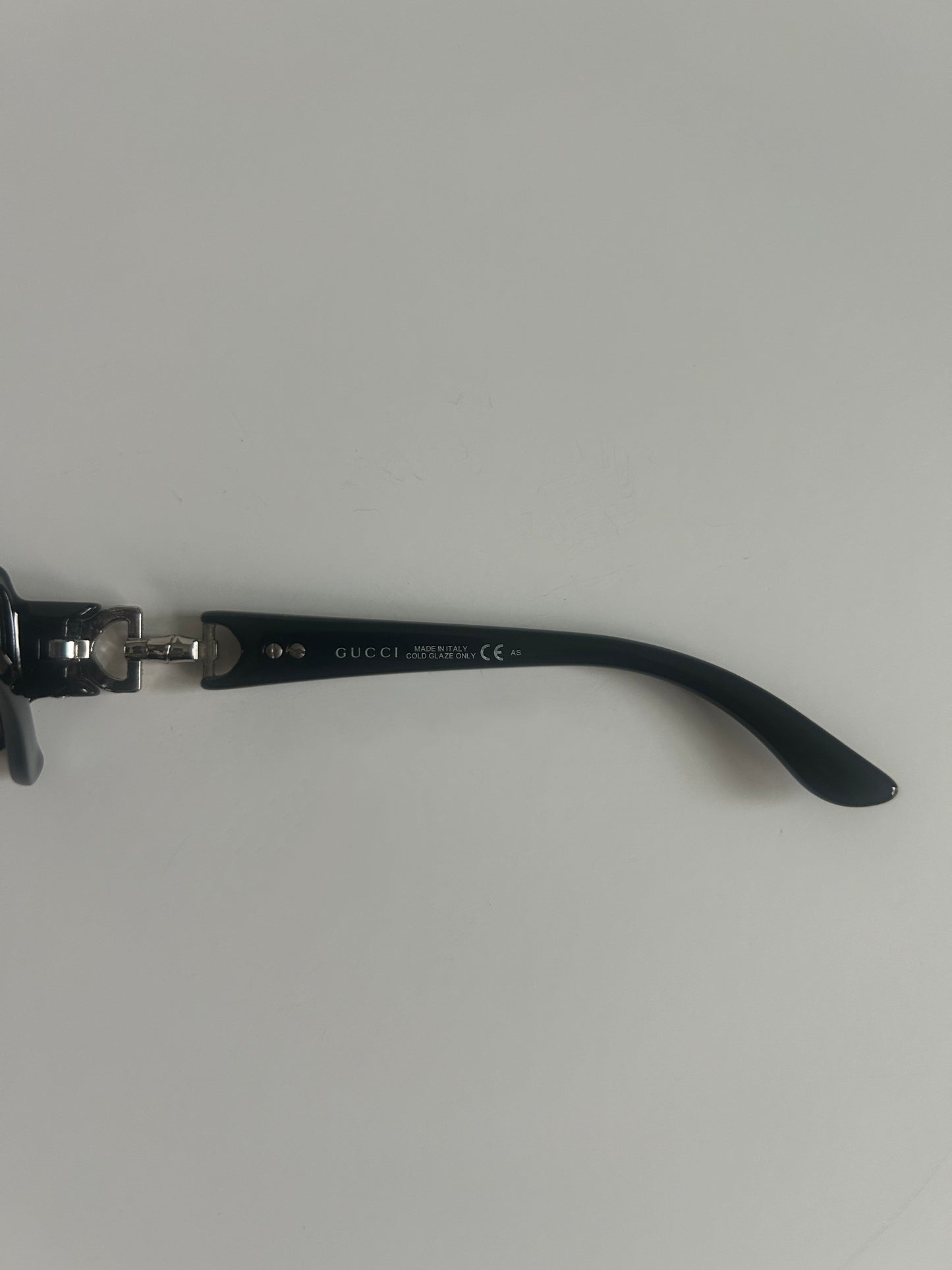 Designer Vintage Gucci Rhinestone Horsebit Eyeglasses Frames Y2K Tom Ford Era