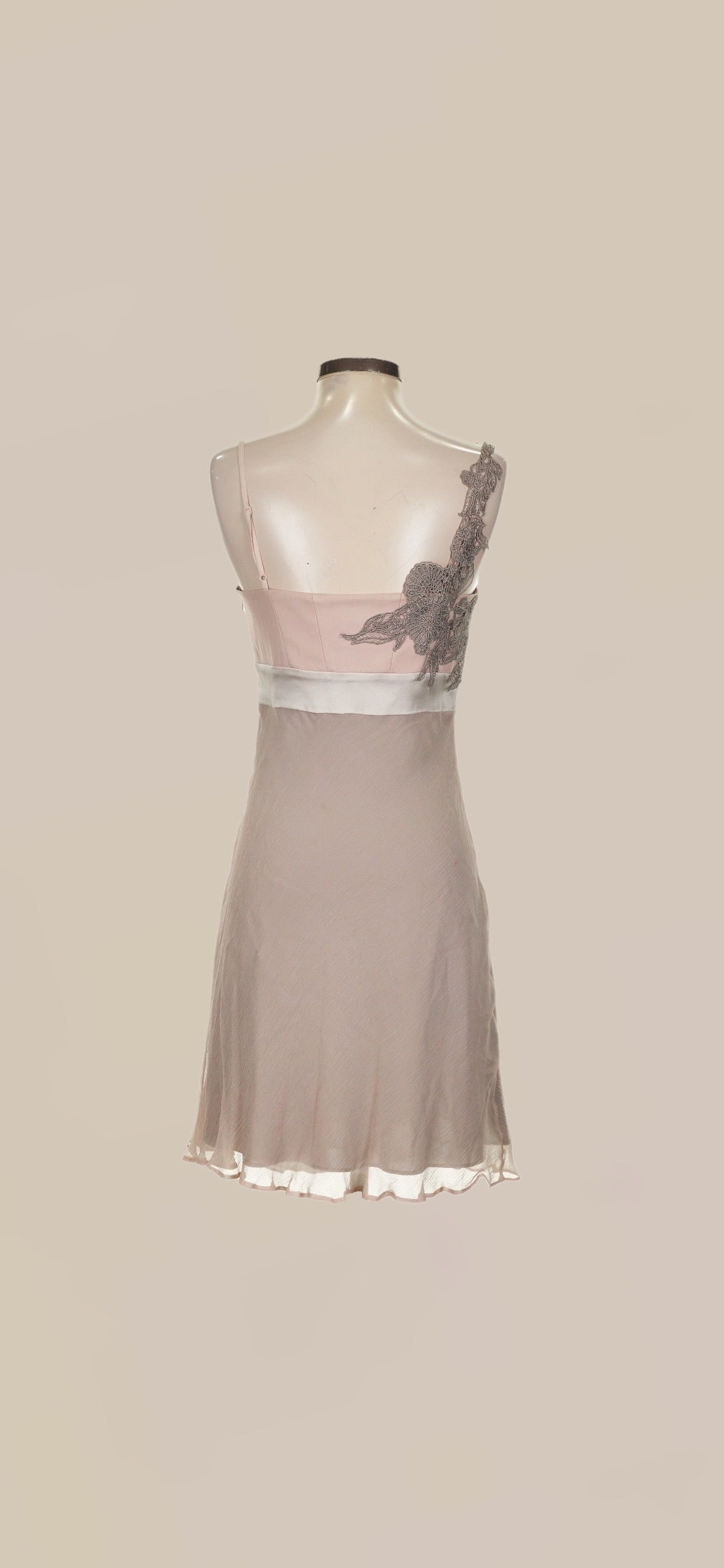 Soft Silk With Lace Dress