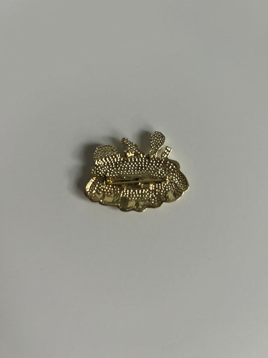 Vintage “MAKE-UP” Vanity Brooch