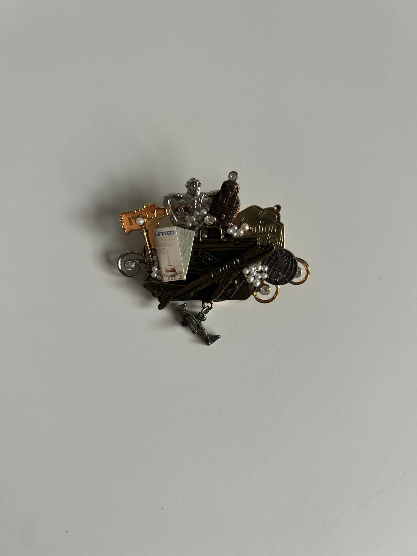  Vintage Travel Souvenir Brooch
