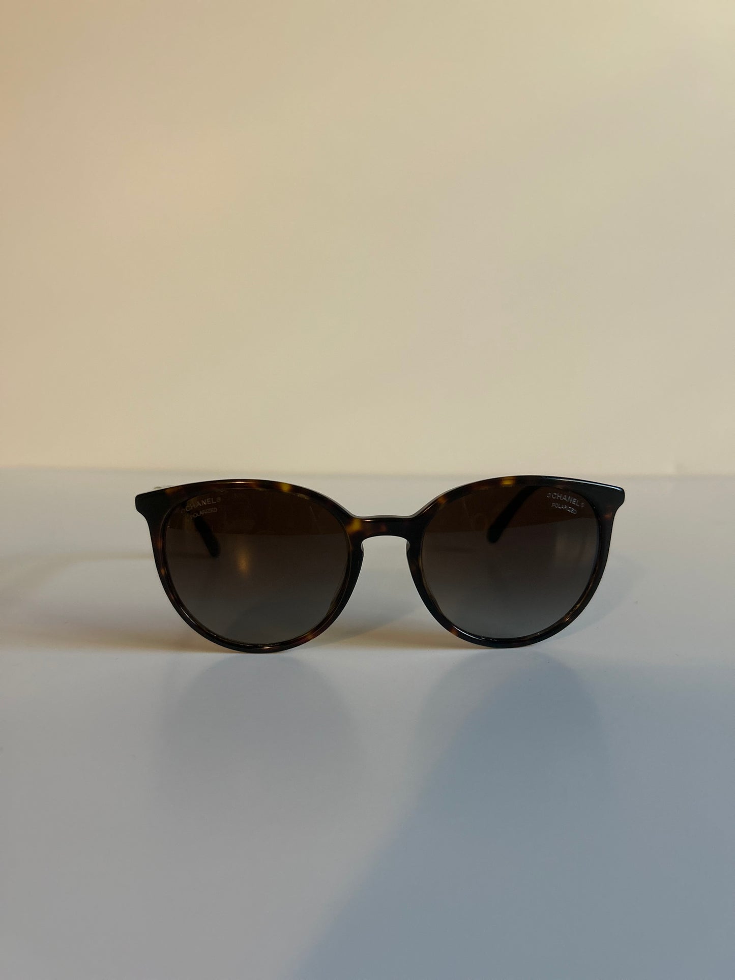 Designer Vintage Chanel Acetate Butterfly Pearl Sunglasses