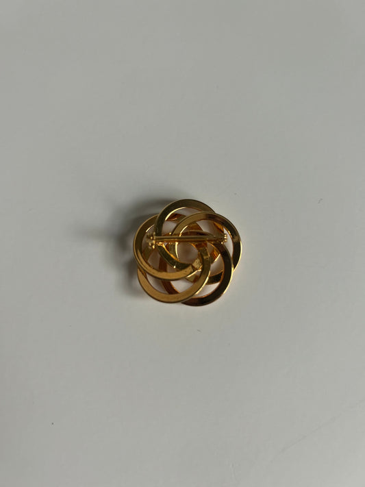Vintage Interlocking Rings Brooch