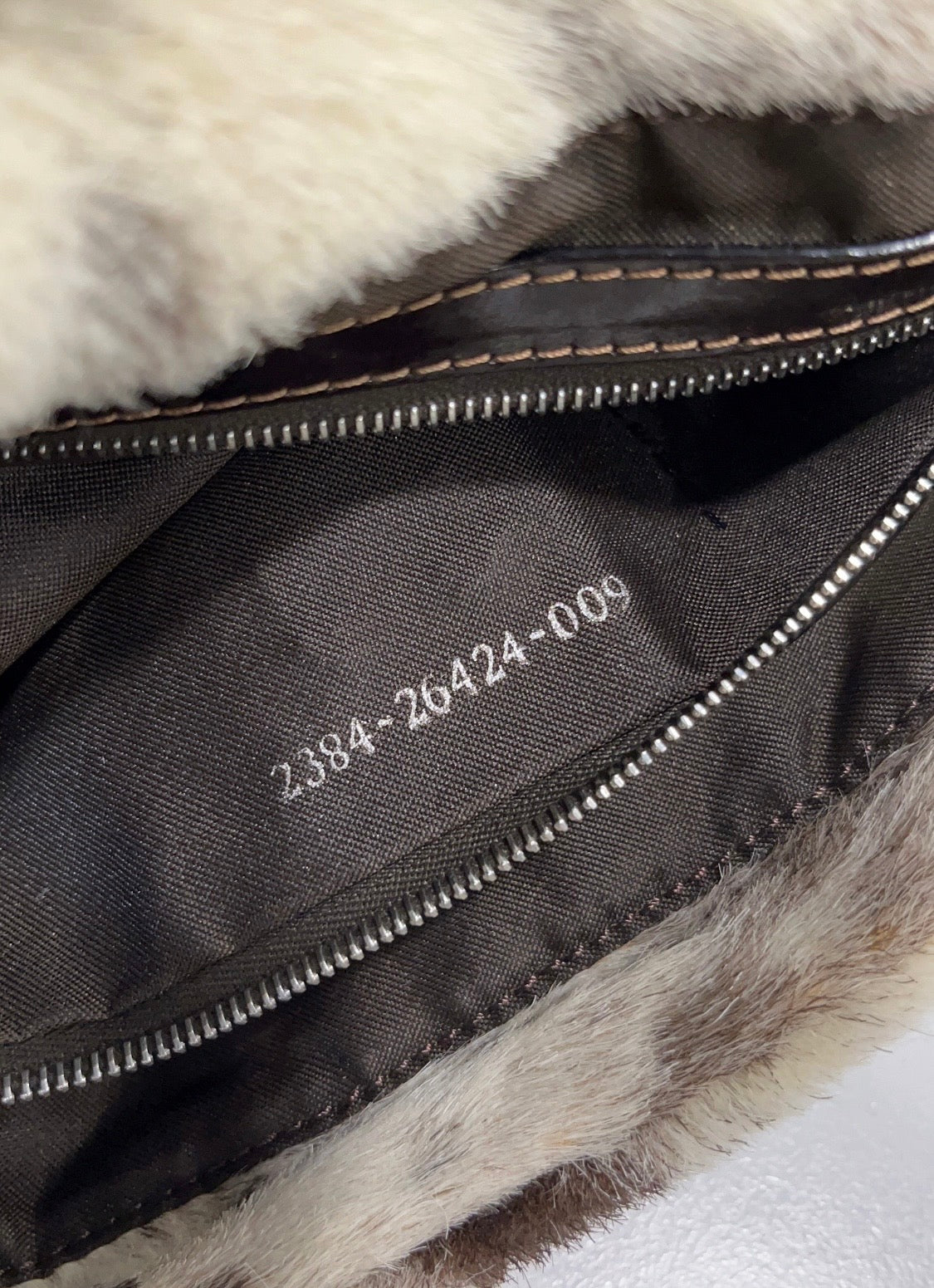 Designer Vintage Fendi Pony Hair Baguette Shoulder Bag | Y2K Spotted Calf Hair FF Buckle Bag