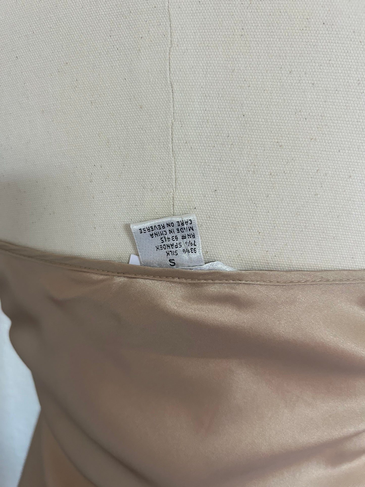 Vintage Champagne Satin Lace Cami | Y2K Romantic Slip Top