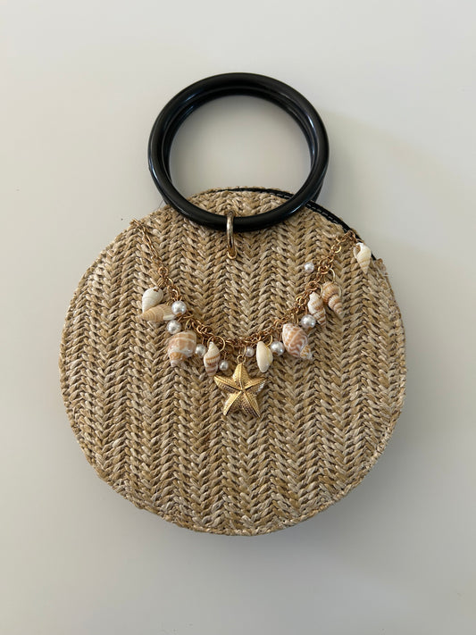 Pre-Loved Upcycled Raffia Summer Bag