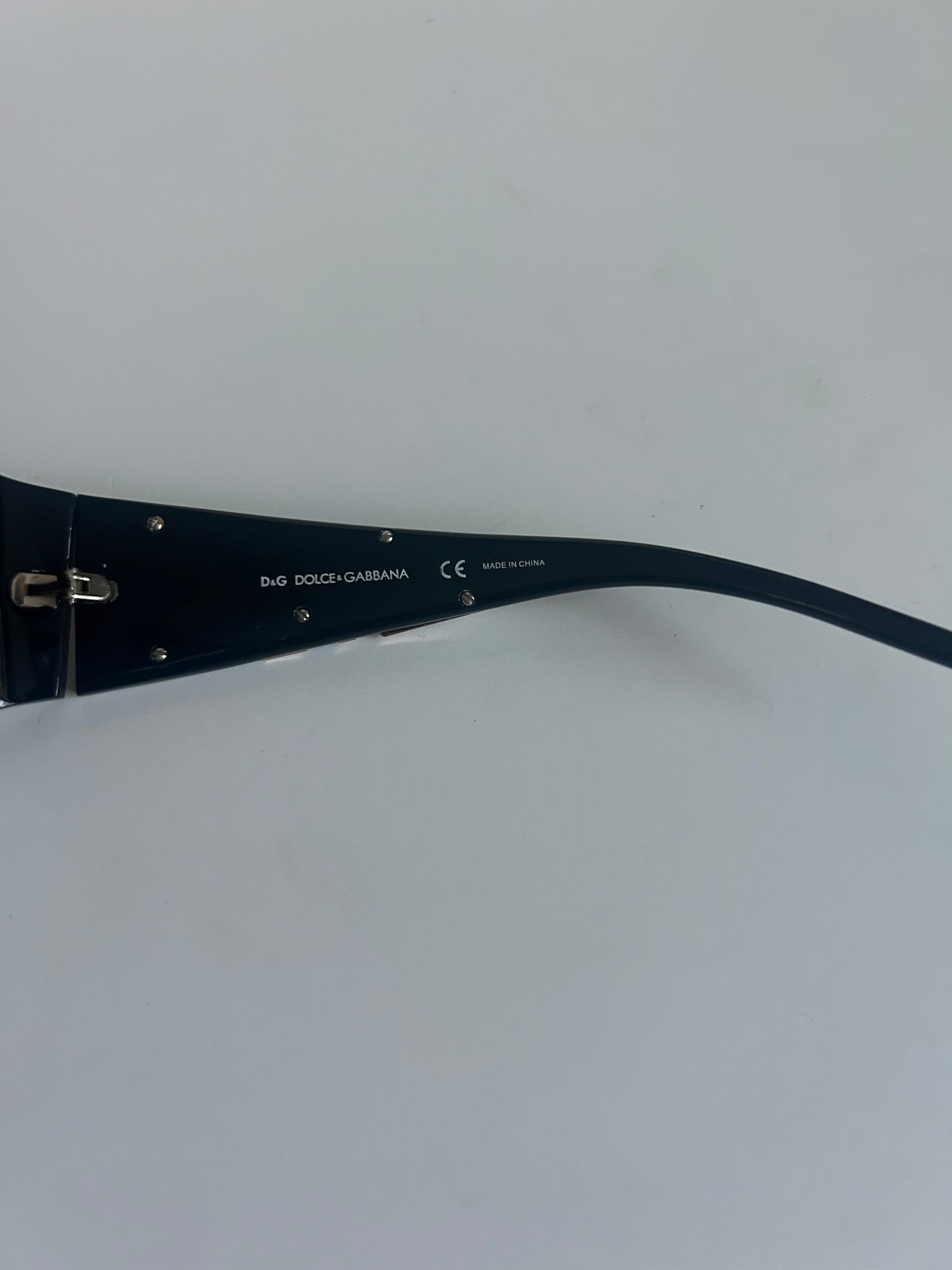 Designer Vintage Dolce & Gabbana D&G Logo Shield Sunglasses