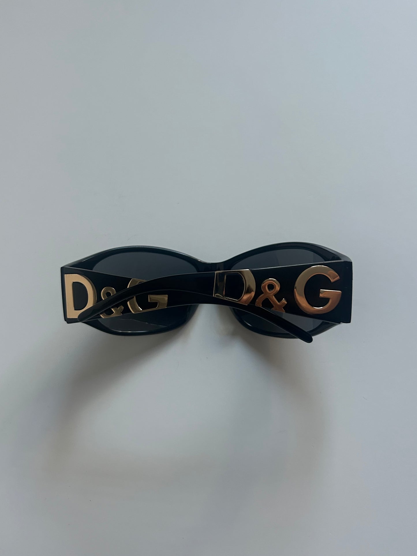 Designer Vintage Dolce & Gabbana D&G Logo Shield Sunglasses
