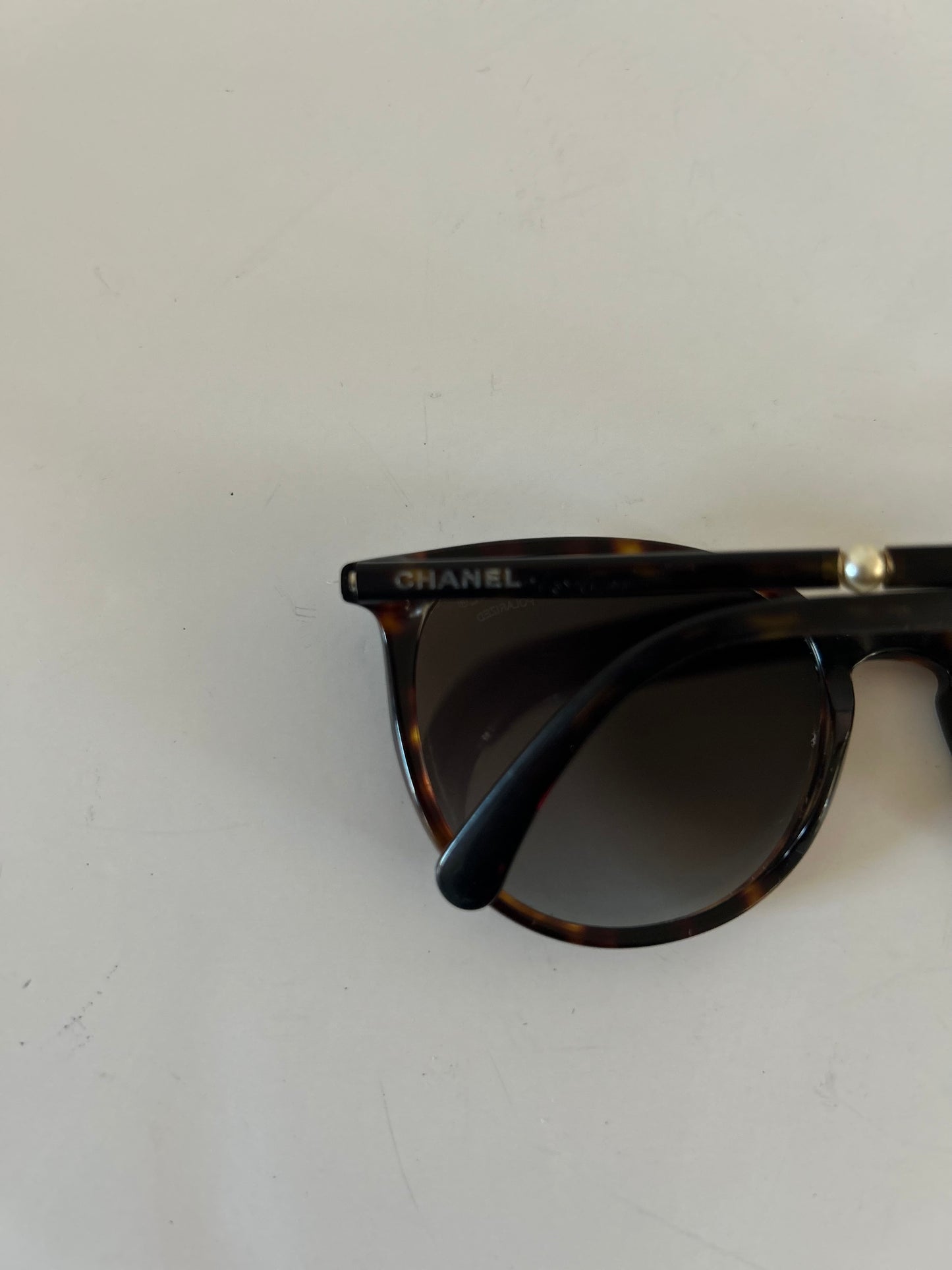 Chanel Acetate Butterfly Pearl Sunglasses