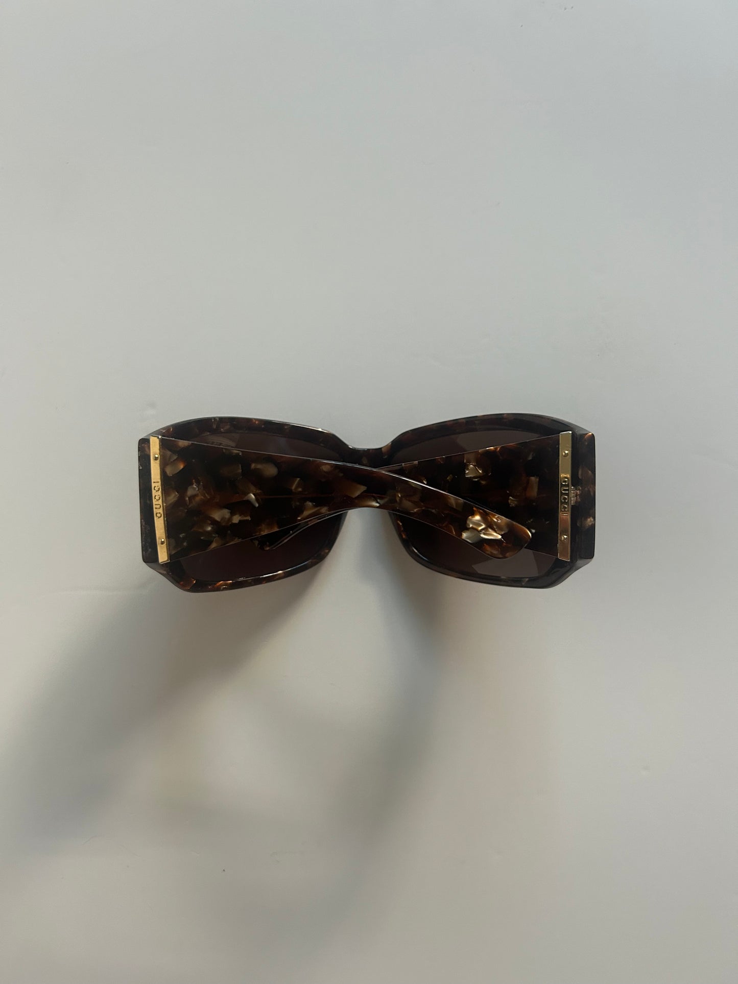 Designer Vintage Gucci Tortoiseshell Oversized Sunglasses GG 2902/S Y2K Designer Eyewear