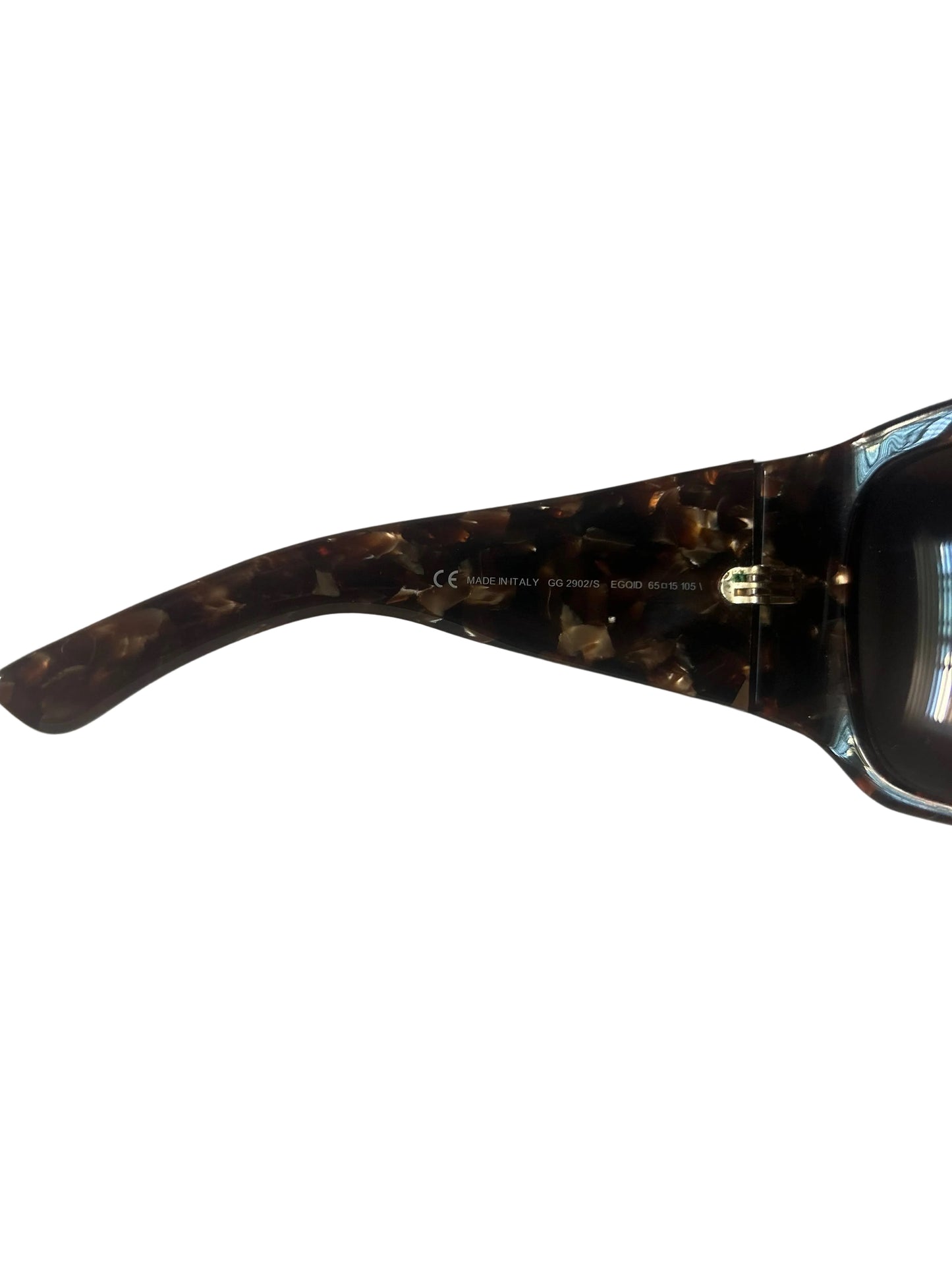Designer Vintage Gucci Tortoiseshell Oversized Sunglasses GG 2902/S Y2K Designer Eyewear