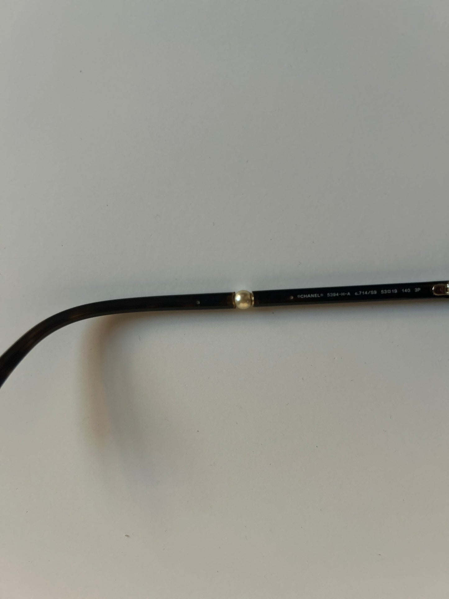 Designer Vintage Chanel Acetate Butterfly Pearl Sunglasses