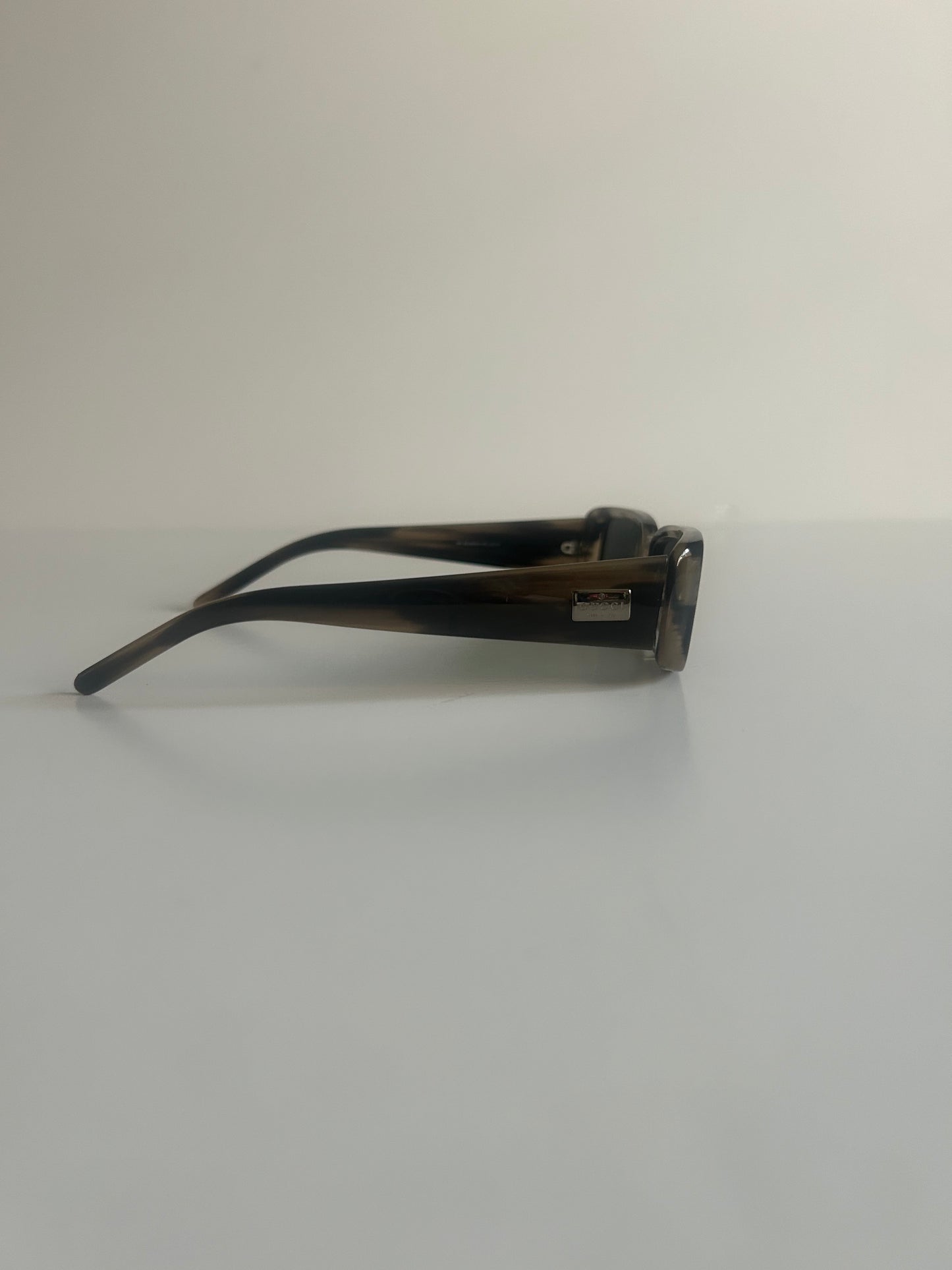 Designer Vintage Gucci Tom Ford Era Tortoise Rectangle Sunglasses