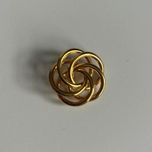 Vintage Interlocking Rings Brooch