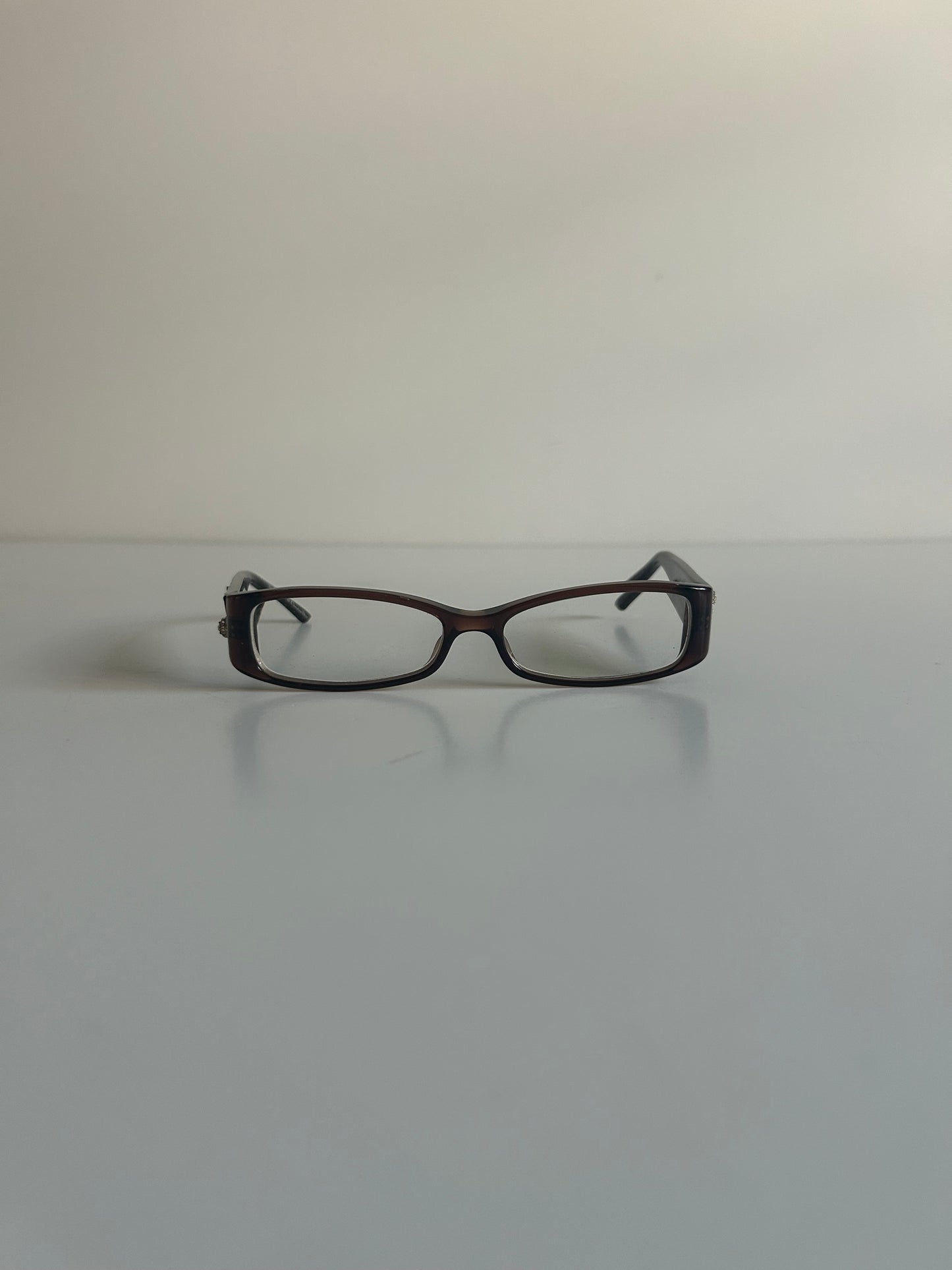 Designer Vintage Rare Christian Dior Rhinestone Floral Eyeglass Frames John Galliano Y2K