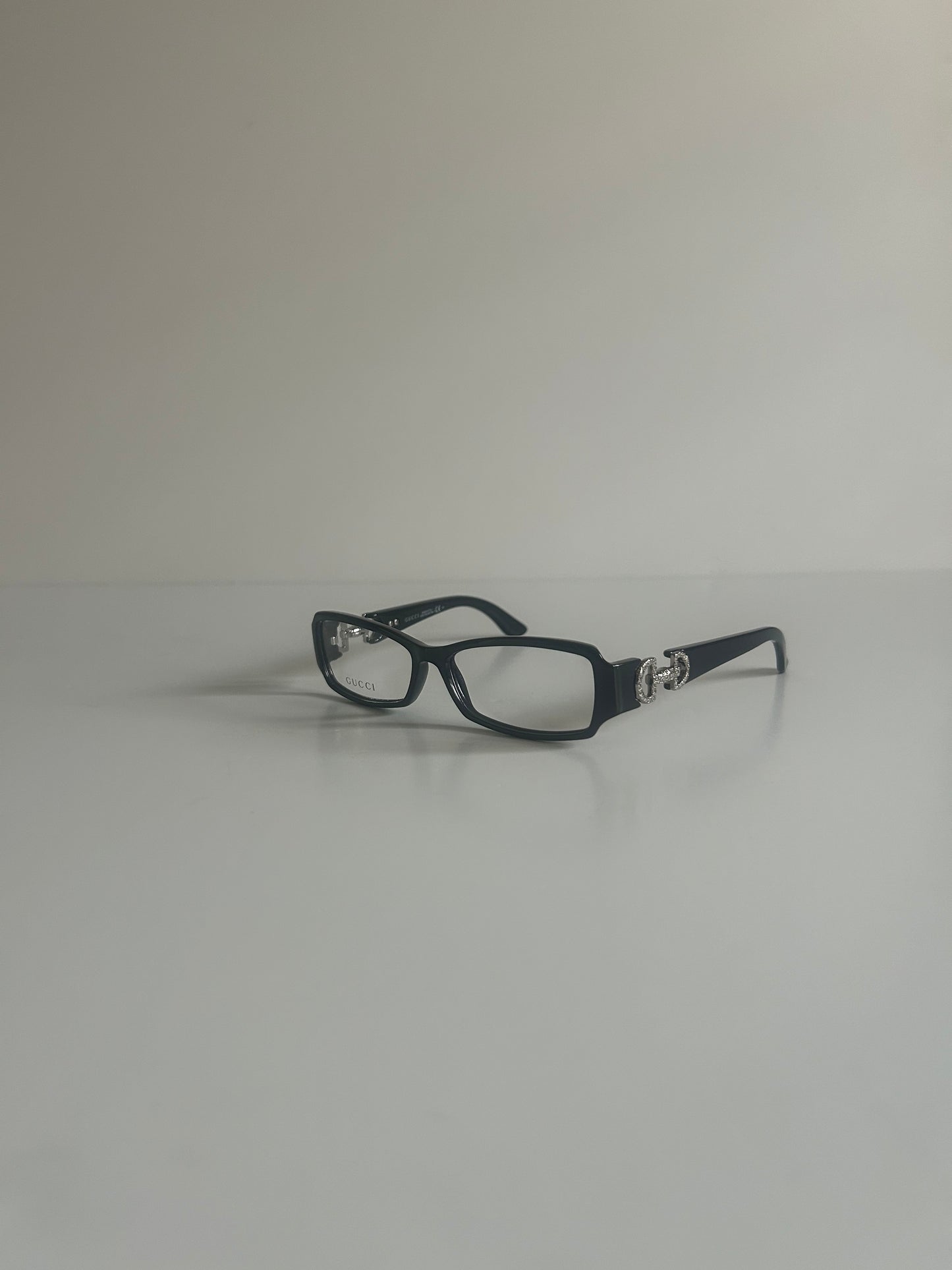 Designer Vintage Gucci Rhinestone Horsebit Eyeglasses Frames Y2K Tom Ford Era
