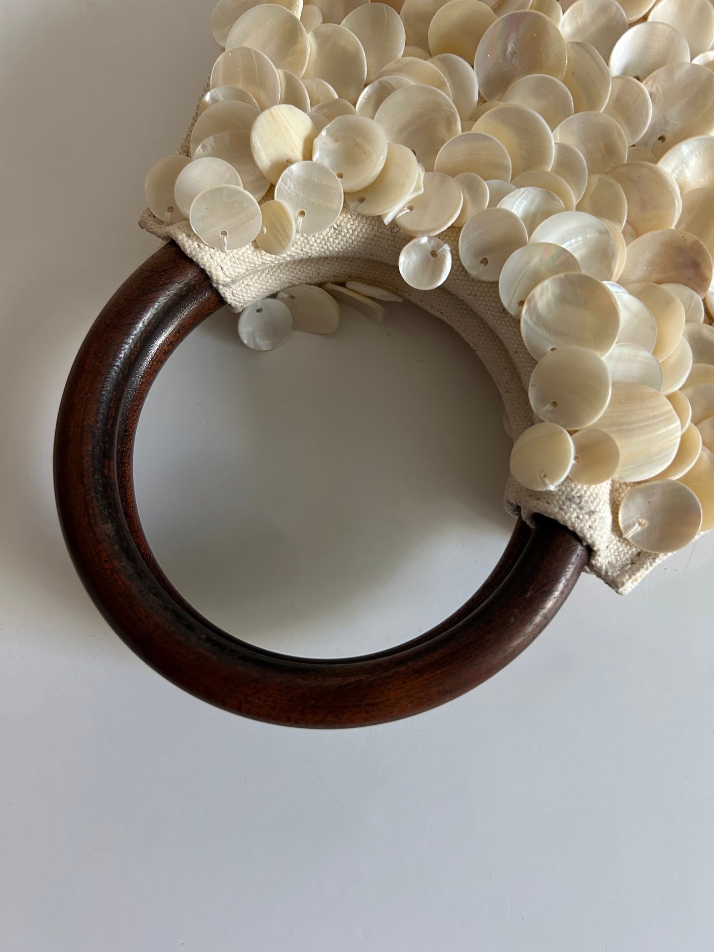 Talbots Mother of Pearl Shell Handbag | Coastal Resort Statement Bag