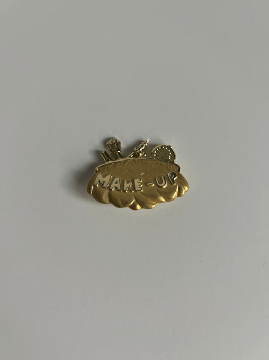 Vintage “MAKE-UP” Vanity Brooch
