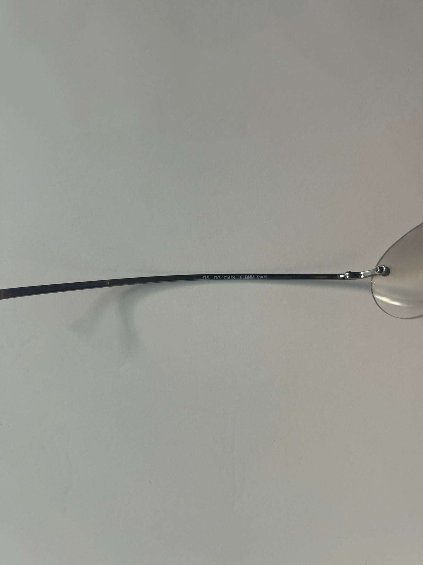 Vintage Gucci Rimless Oval Sunglasses Late 1990s to Early 2000s Tom Ford Era, circa 1998–2003