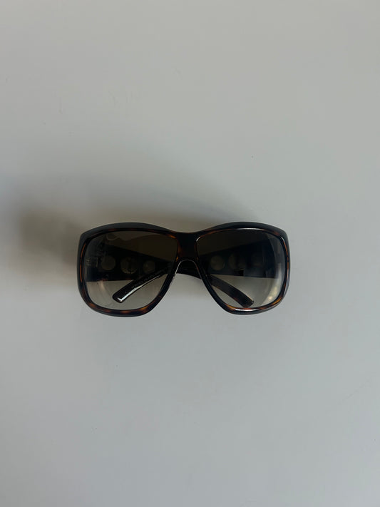 Designer Vintage Yves Saint Laurent Tom Ford Era Shield Sunglasses | YSL 6112/S Made in Italy