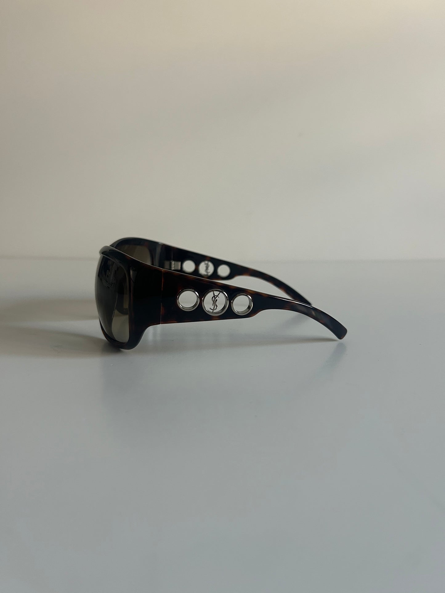 Designer Vintage Yves Saint Laurent Tom Ford Era Shield Sunglasses | YSL 6112/S Made in Italy