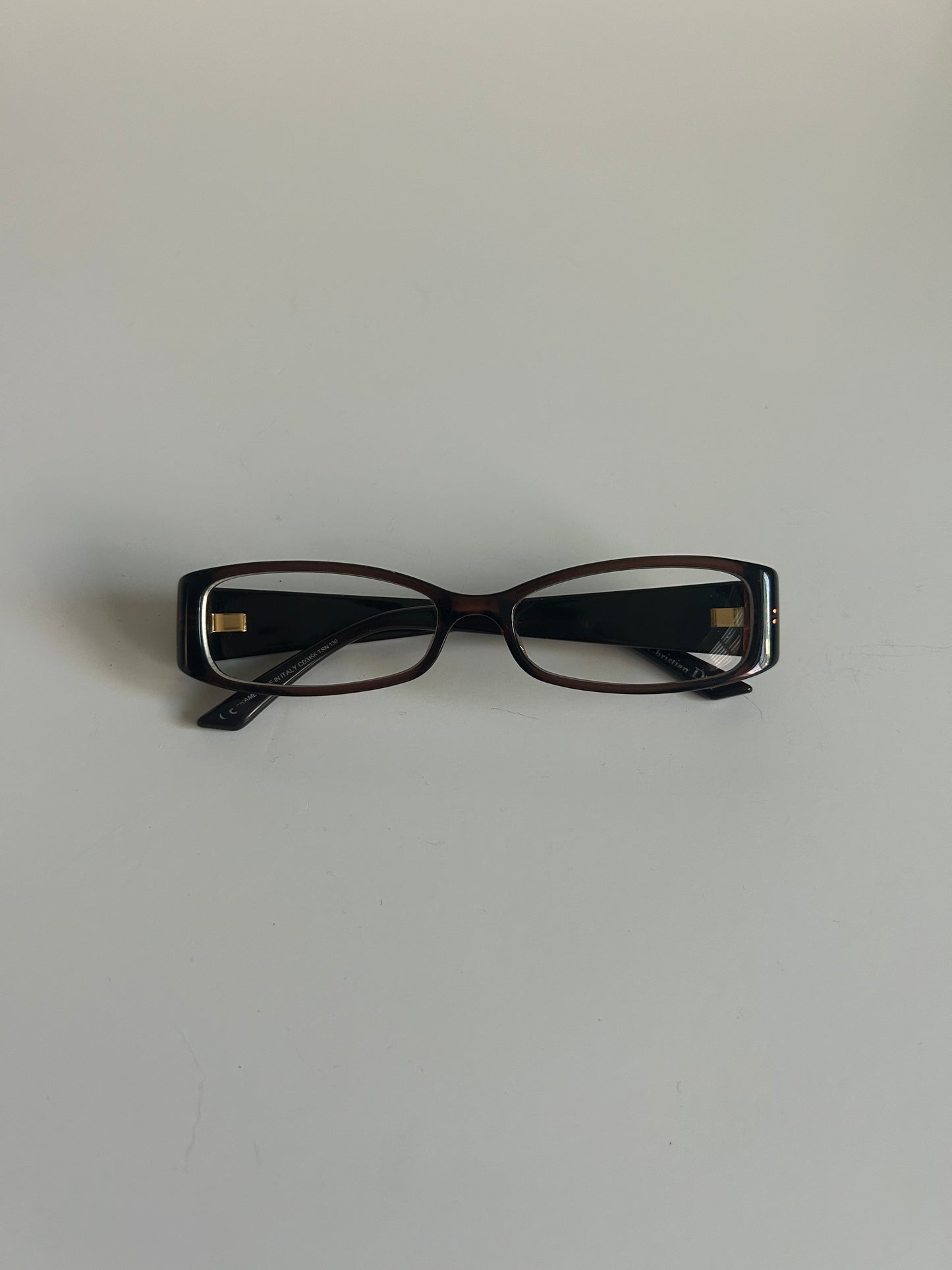 Designer Vintage Rare Christian Dior Rhinestone Floral Eyeglass Frames John Galliano Y2K